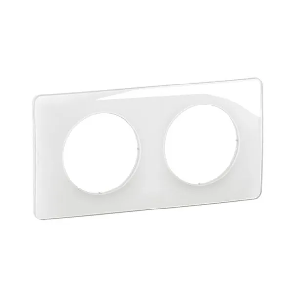 PLAQUE CELIANE 2 POSTES BLANC EAMIL