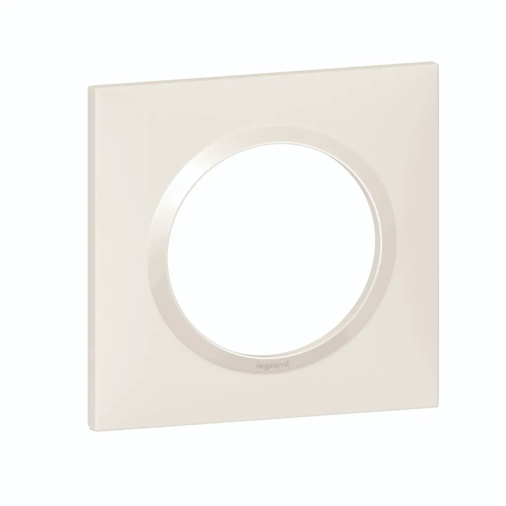 PLAQUE CARRÉE DOOXIE 1 POSTE FINITION - BLANC